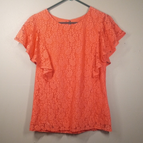 Merona Tops - Merona Women's Elegant Pink Lace Top Size Medium